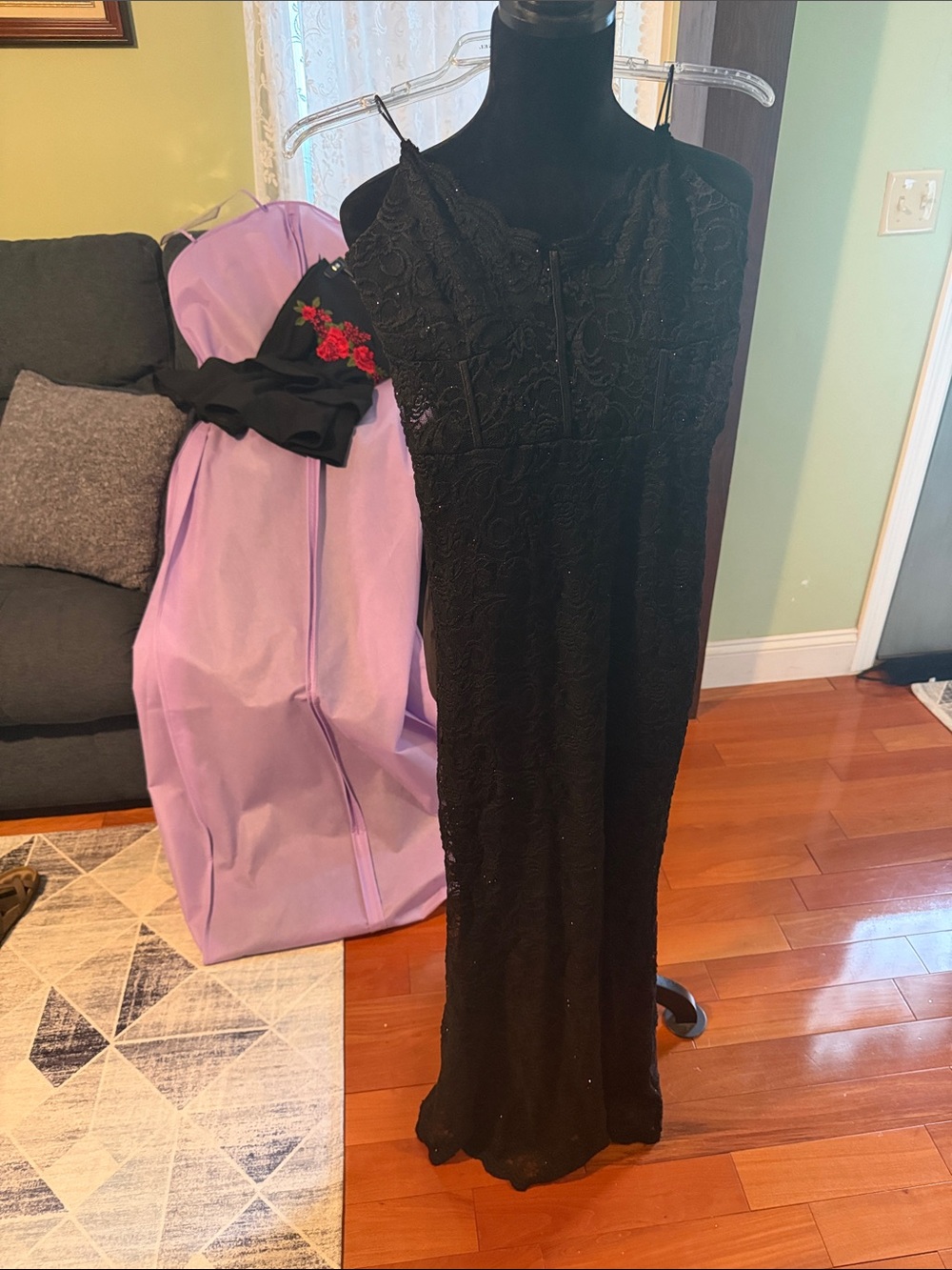 Lovely Day Black Lace Prom Dress